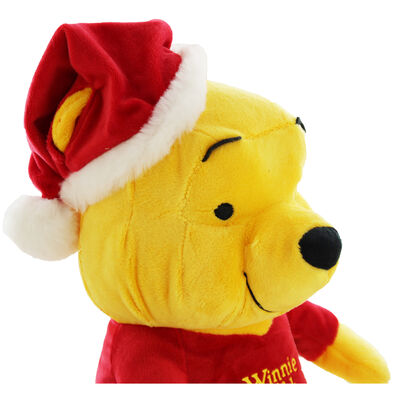 Large Christmas Winnie the Pooh Plush Soft Toy image number 3
