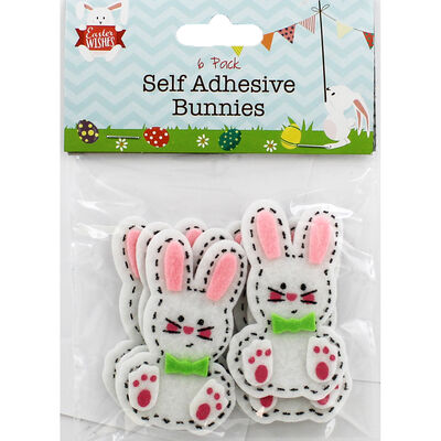 Self Adhesive Bunnies - 6 Pack image number 1