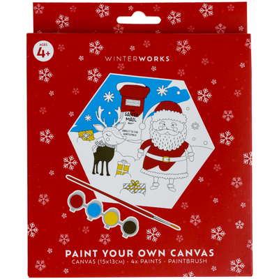 Paint Your Own Christmas Canvas image number 1