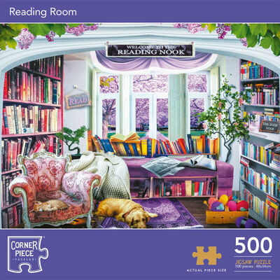 Reading Room 500 Piece Jigsaw Puzzle image number 1