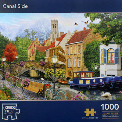 Canal Side 1000 Piece Jigsaw Puzzle image number 1