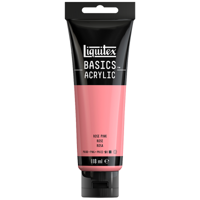 Liquitex Basics Acrylic Rose Pink: 118ml image number 1