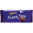 Cadbury Dairy Milk Chocolate Bar 110g - I Love You image number 1