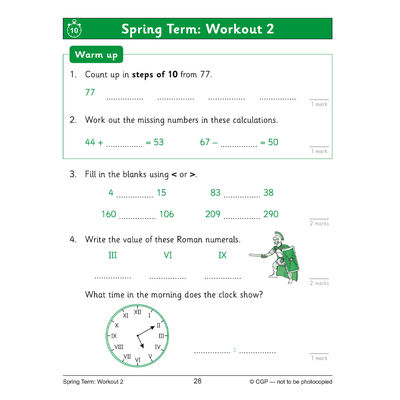 KS2 Maths 10-Minute Weekly Workouts: Year 3 | The Works