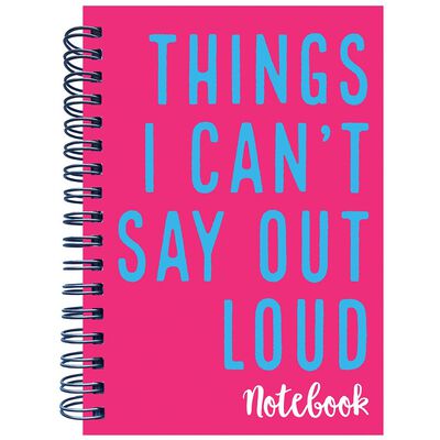 A6 Things I Cant Say Out Loud Wiro Notebook image number 1