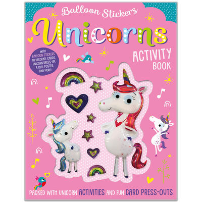 Balloon Stickers Unicorns Activity Book image number 1