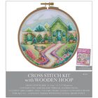 Cross Stitch Kit With Wooden Hoop: Summer House image number 1