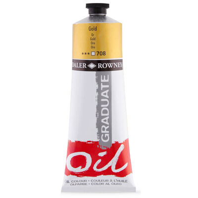 Daler Rowney Graduate Oil Paint Gold 38ml image number 1