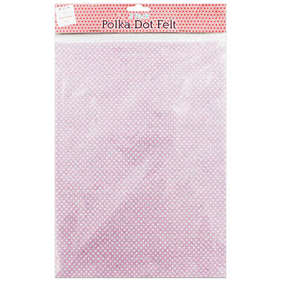 Polka Dot Felt Sheets: Pack of 2 image number 1