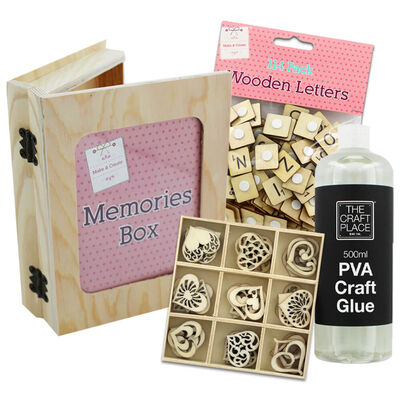 Create Your Own Valentine's Day Embellished Memory Box Bundle image number 1