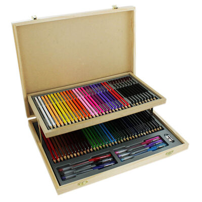 75 Piece Stationery Set and A4 Artist Sketch Pad Bundle image number 2