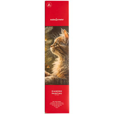 Christmas Diamond Art Kit: Kitten image number 1
