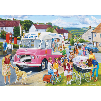 The Ice Cream Van by Trevor Mitchell 500 Piece Jigsaw Puzzle image number 2