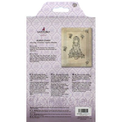 Santoro 4 Piece Rubber Stamp Set - Rosie image number 2