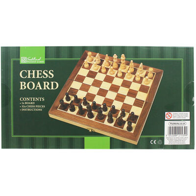 Traditional Wooden Chess Board Game image number 2