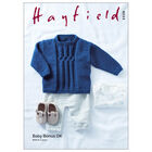 Hayfield Baby Bonus DK: Round Neck Sweater Knitting Pattern 5336 image number 1