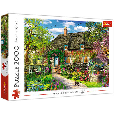 Country Cottage 2000 Piece Jigsaw Puzzle image number 1