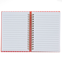 A6 Wiro Pink and Red Stripes Notebook