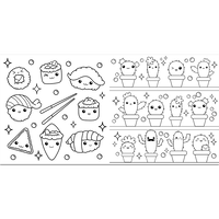 Super Kawaii Colouring Book