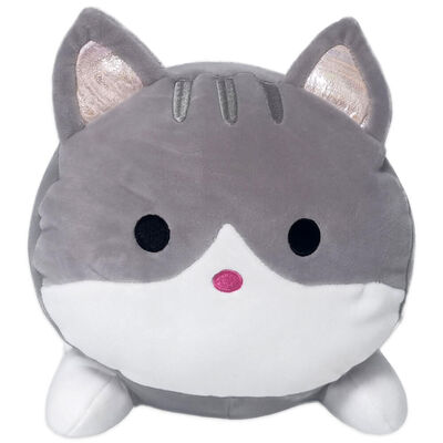 PlayWorks Hugs & Snugs Plush Toy: Grey Kitten image number 1