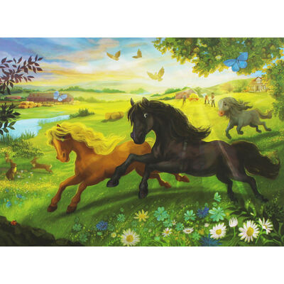 Black Beauty 100 Piece Jigsaw Puzzle and Book Set image number 3