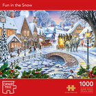 Fun in the Snow 1000 Piece Jigsaw Puzzle image number 1