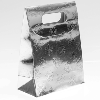 Silver Mini Treat Bags: Pack of 3 image number 3