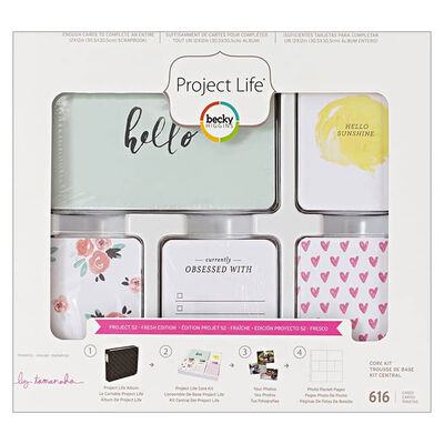 American Crafts: Project Life Fresh 616 Piece Card Kit image number 1