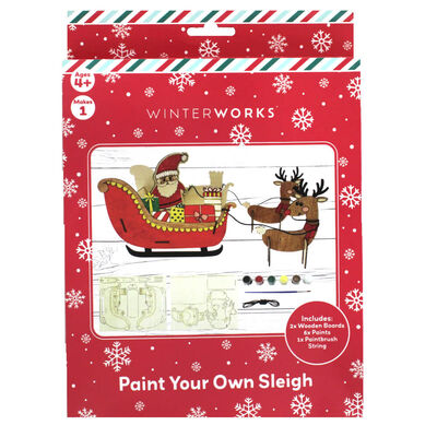 Paint Your Own Wooden Sleigh image number 1