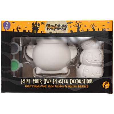 Paint Your Own Plaster Decorations: Pack of 2 image number 1