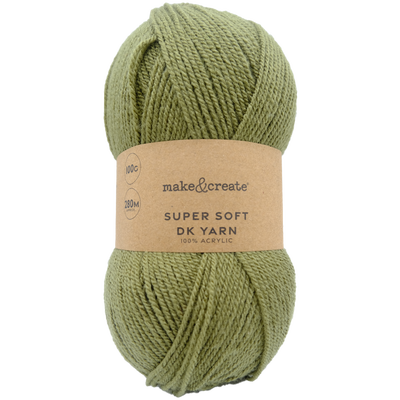 Super Soft DK Yarn: Khaki 100g image number 1