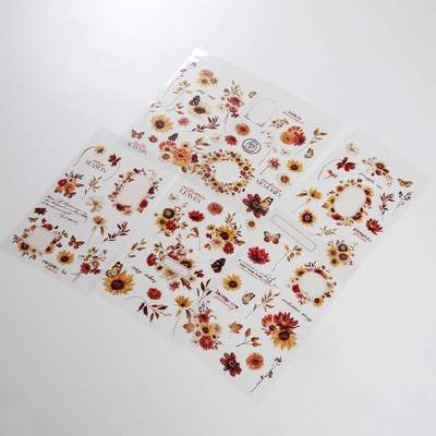 Autumnal Wildflower Clear Stickers: Pack of 100 image number 2