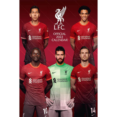 A3 Official Liverpool FC 2022 Calendar image number 1