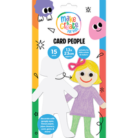 Paper Card People Girl: Pack of 15