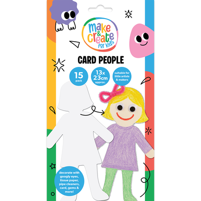 Paper Card People Girl: Pack of 15 image number 1