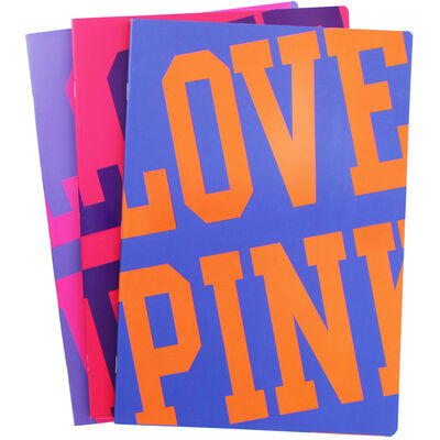 A4 Love Pink Lined Flexi Notebook - Assorted image number 2