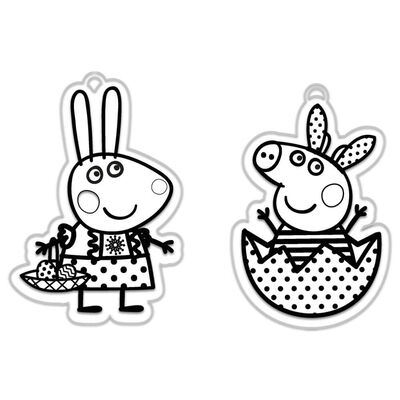 Peppa Pig Easter Colour Your Own Suncatchers image number 2