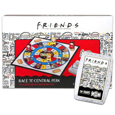 Friends Trivia Race to Central Perk Board Game & Limited Edition Top Trumps Card Game image number 1