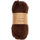 Super Soft Chunky Acrylic Yarn: Brown 200g image number 1