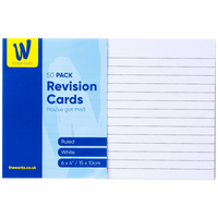 Works Essentials White Revision Cards: Pack of 50
