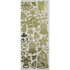 Christmas Bells Gold Outline Stickers image number 2