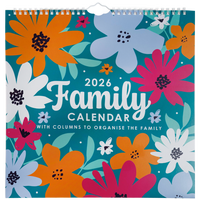 2026 Floral Family Calendar