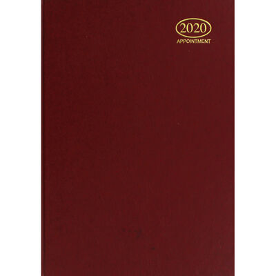 A5 Red 2020 Week to View Appointment Diary image number 1