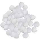 White Glitter Pom Poms: Pack of 60 image number 1