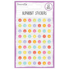 Dovecraft Essentials Alphabet Letter Stickers Multi-Coloured - Pack of 63 image number 1