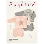 Hayfield Baby Bonus DK: Two Piece Striped Star Set Knitting Pattern 5421 image number 1