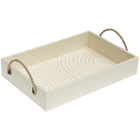 Wooden Tray with Rope Handles image number 1
