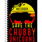 A4 Wiro Chubby Unicorns Lined Notebook image number 1
