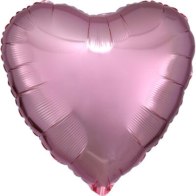 18 Inch Rose Gold Heart Helium Balloon image number 1