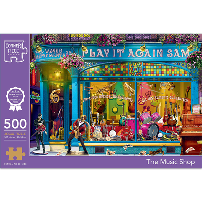 The Music Shop 500 Piece Jigsaw Puzzle image number 1